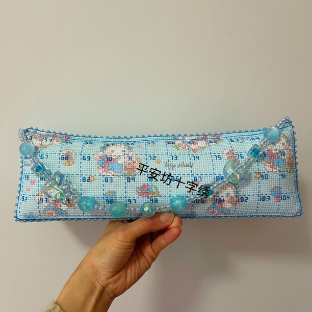 十字绣排线包成品29x19厘米左右大数字排线包蝴蝶结排线包现货精