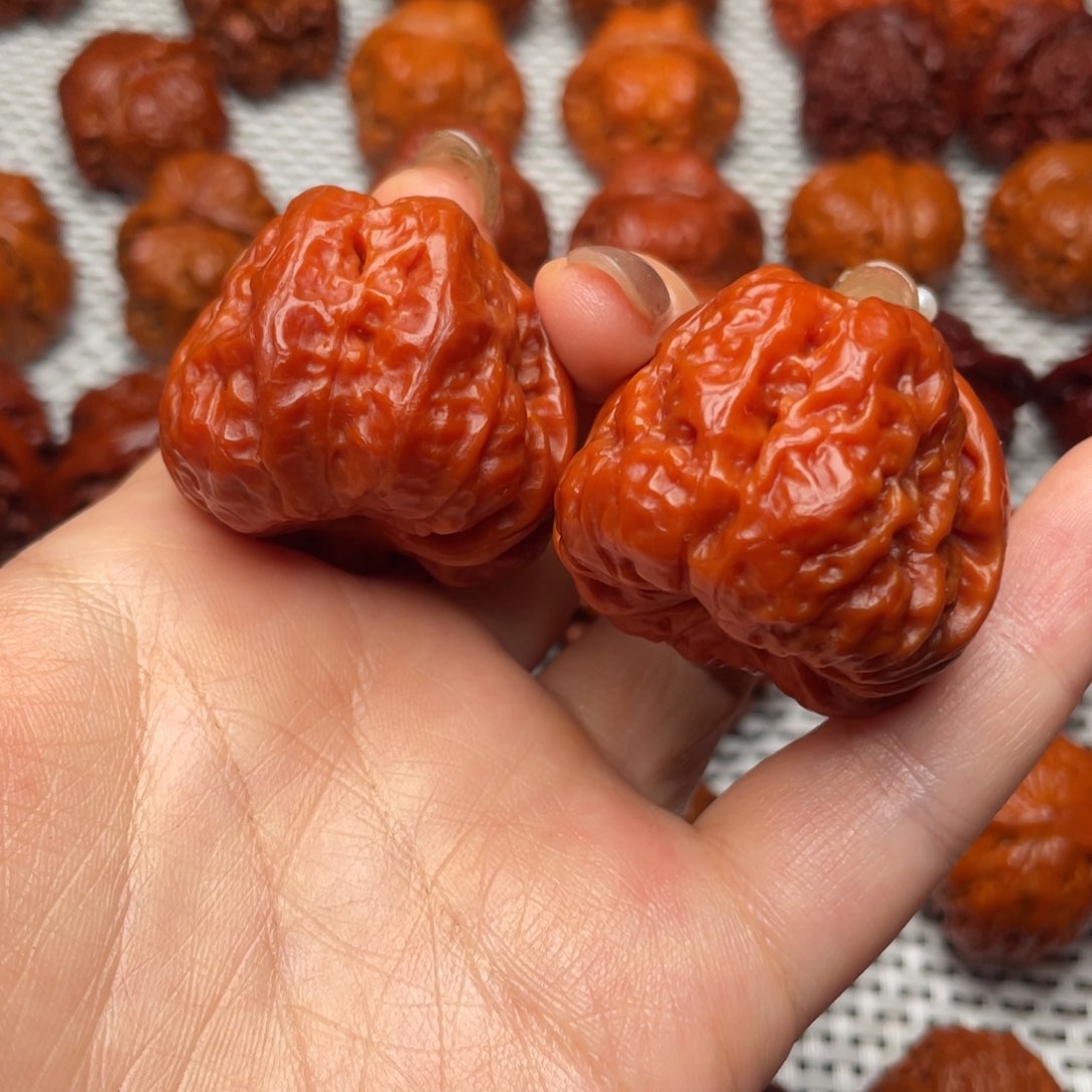 桃核吊坠文玩核桃 手把件 蛤蟆头 39