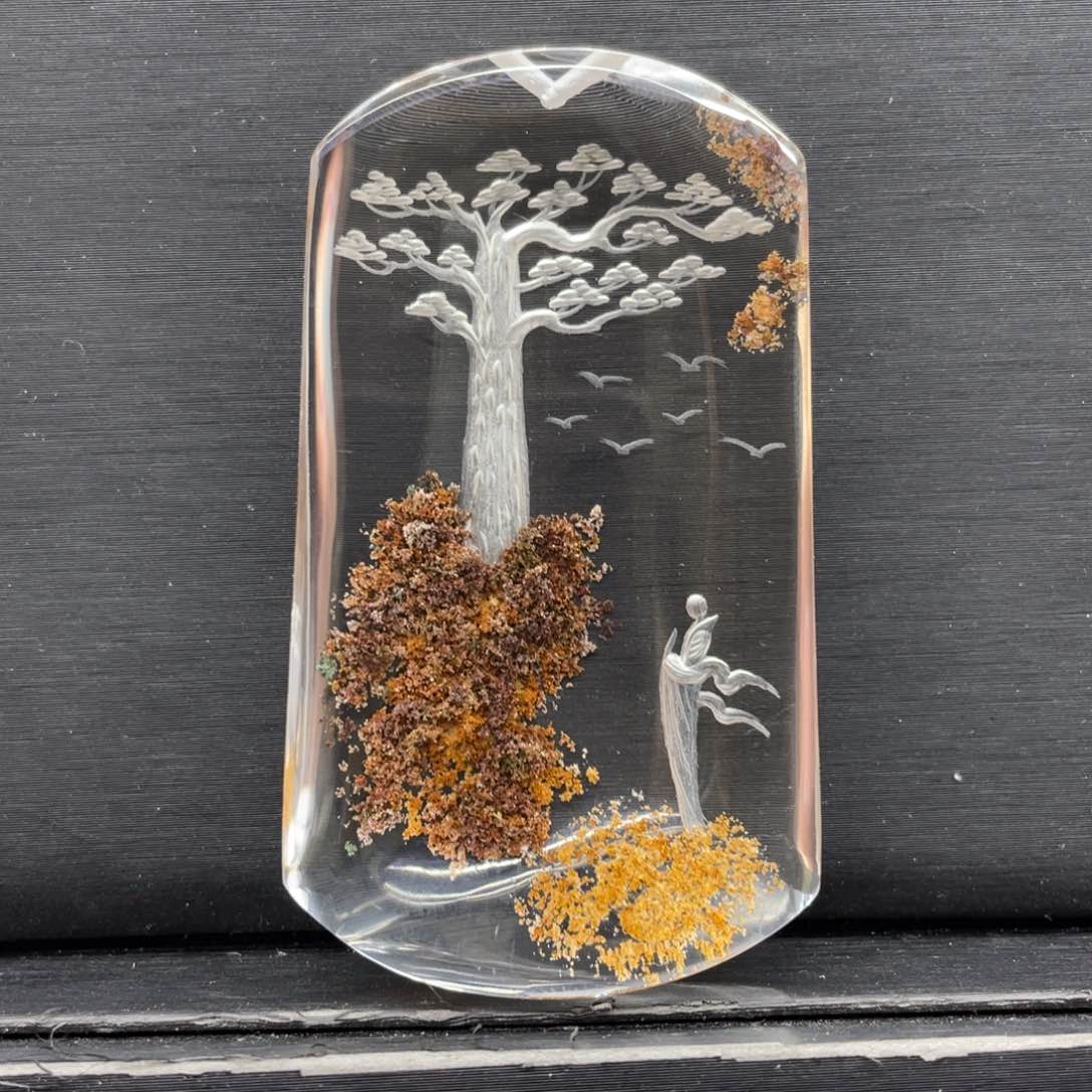 水晶吊坠未镶嵌悟道