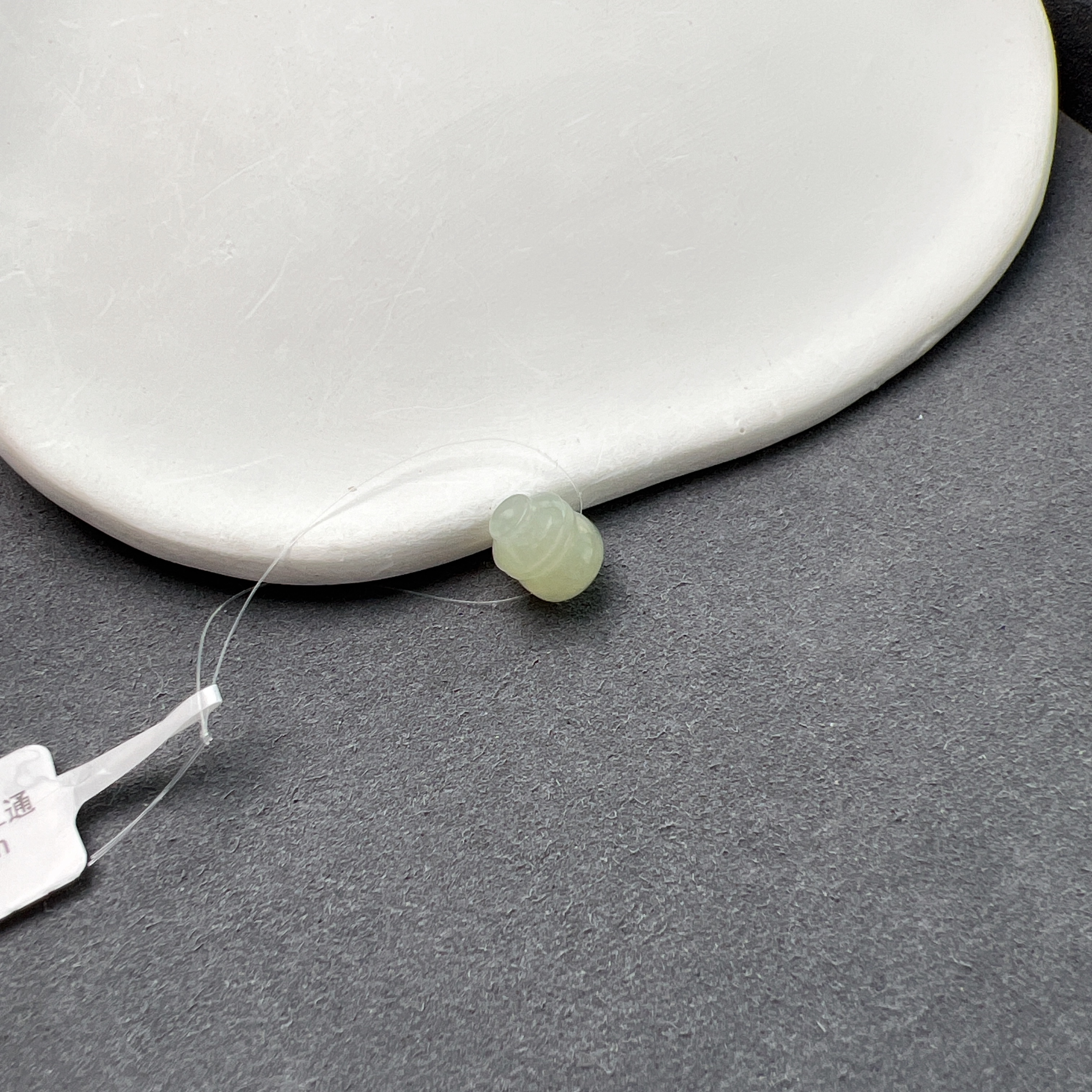 和田玉晴水三通配件10mm