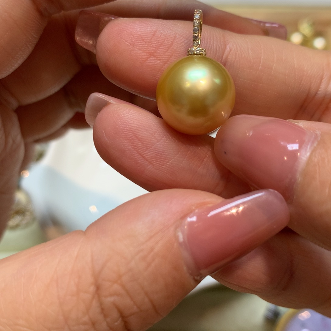 海水珍珠颈饰14K金镶嵌
