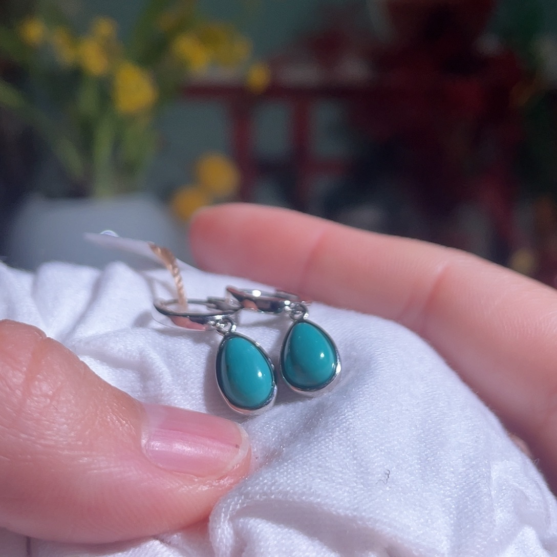 绿松石配饰银S925镶嵌