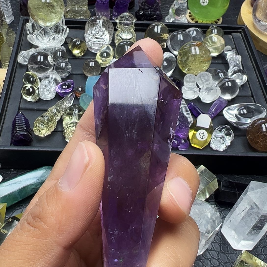 水晶摆件未镶嵌紫晶