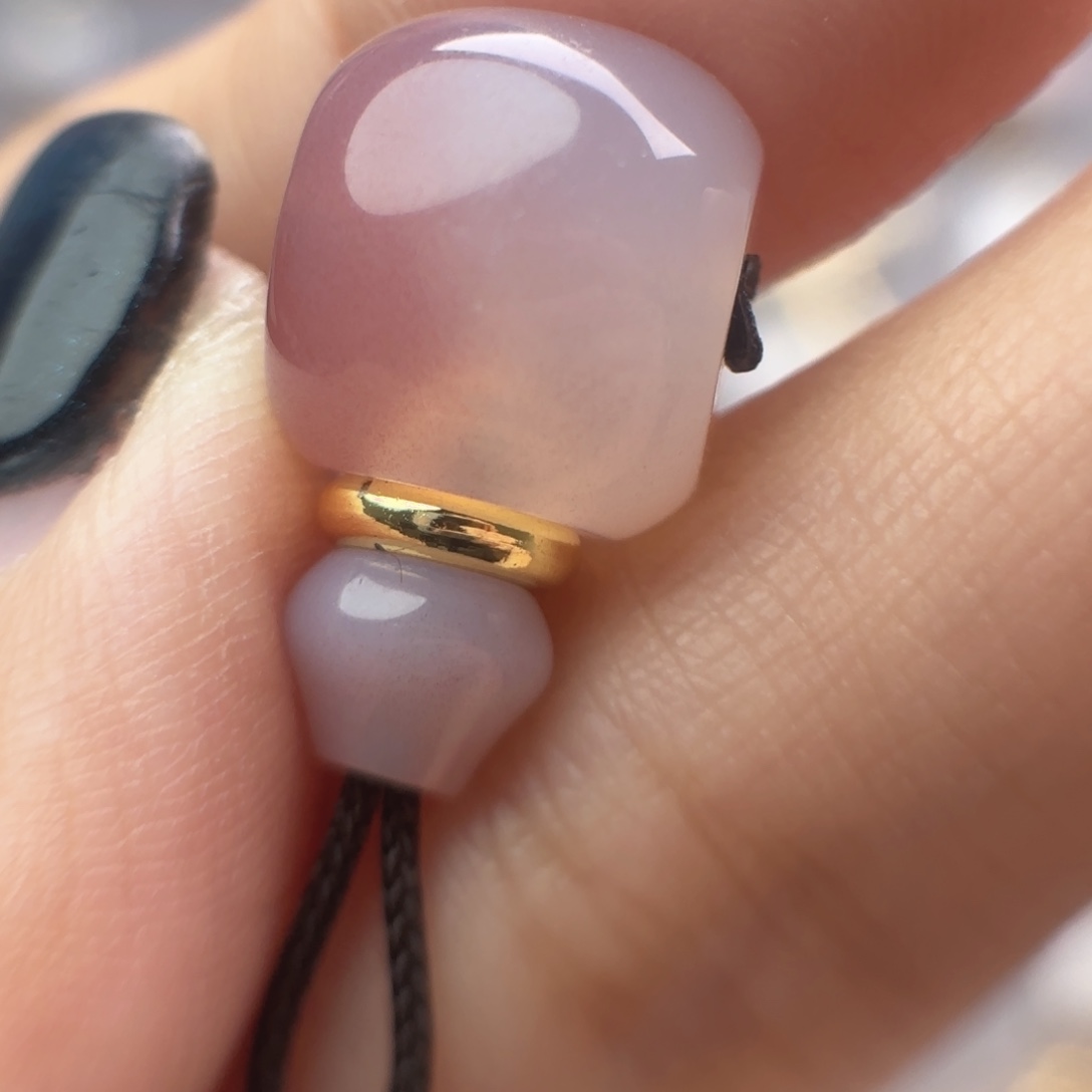 玛瑙/玉髓未镶嵌文玩配饰适配6-9mm的串