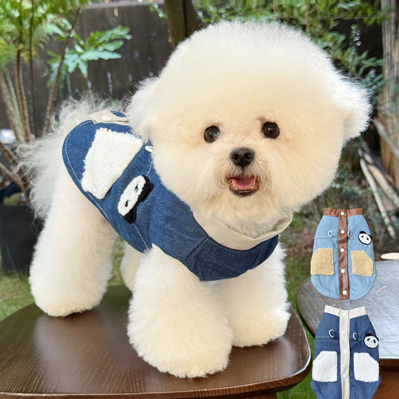 宠物秋冬装狗狗加厚棉衣可牵引泰迪衣服比熊小型犬猫咪博美约克夏