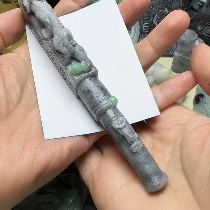 天***运定制翡翠未镶嵌毛货