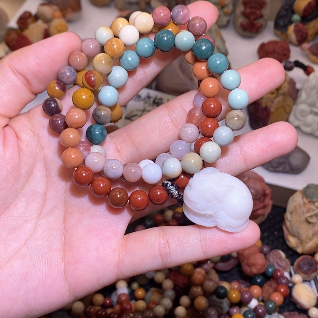 石英质玉（阿拉善玉）未镶嵌手链