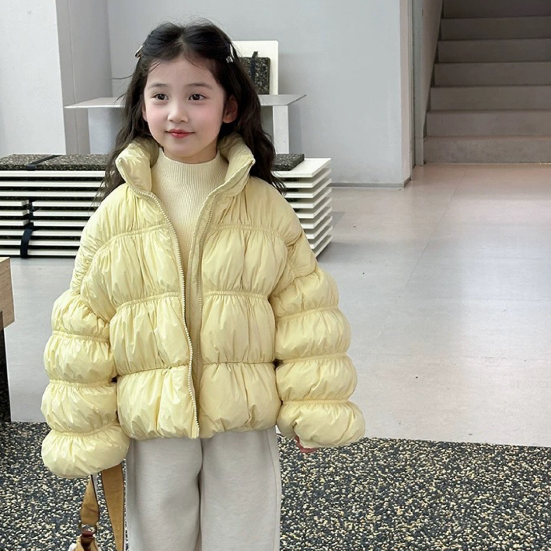 女童冬装羽羽服外套韩版洋气小女孩保暖加厚90绒羽羽服冬季上衣
