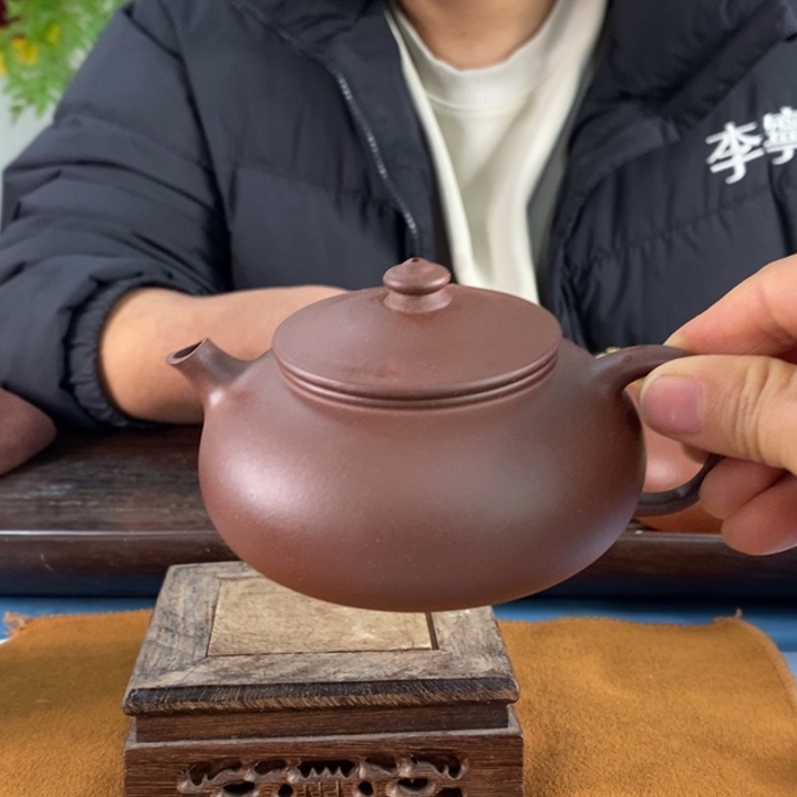 紫砂茶壶底槽清微微瑕170左右的容量