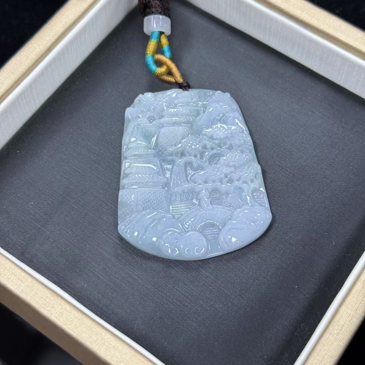 翡翠山水吊坠拍一个发一个 多样性发货-531340