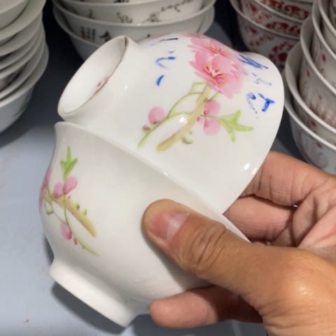 景德镇陶瓷手绘5英寸2个