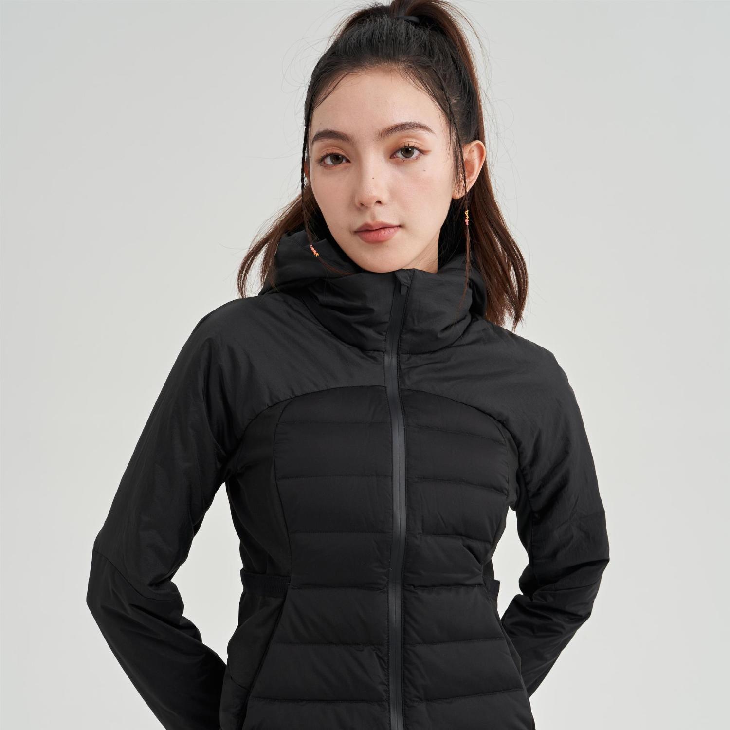新款显瘦白鸭绒2024冬季户外超轻薄同款运动瑜伽羽绒服女连帽外套