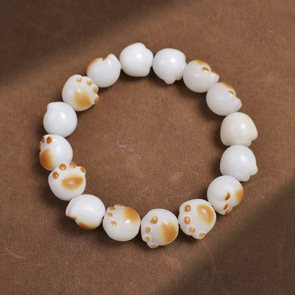 【产业协会】炭烧猫爪菩提根手串 ESCX243