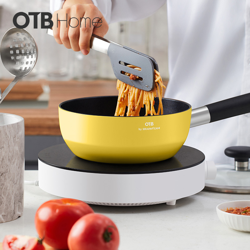 OTB联名款一两人食多用锅煲仔饭懒人煎炒煮面锅不粘锅小黄锅