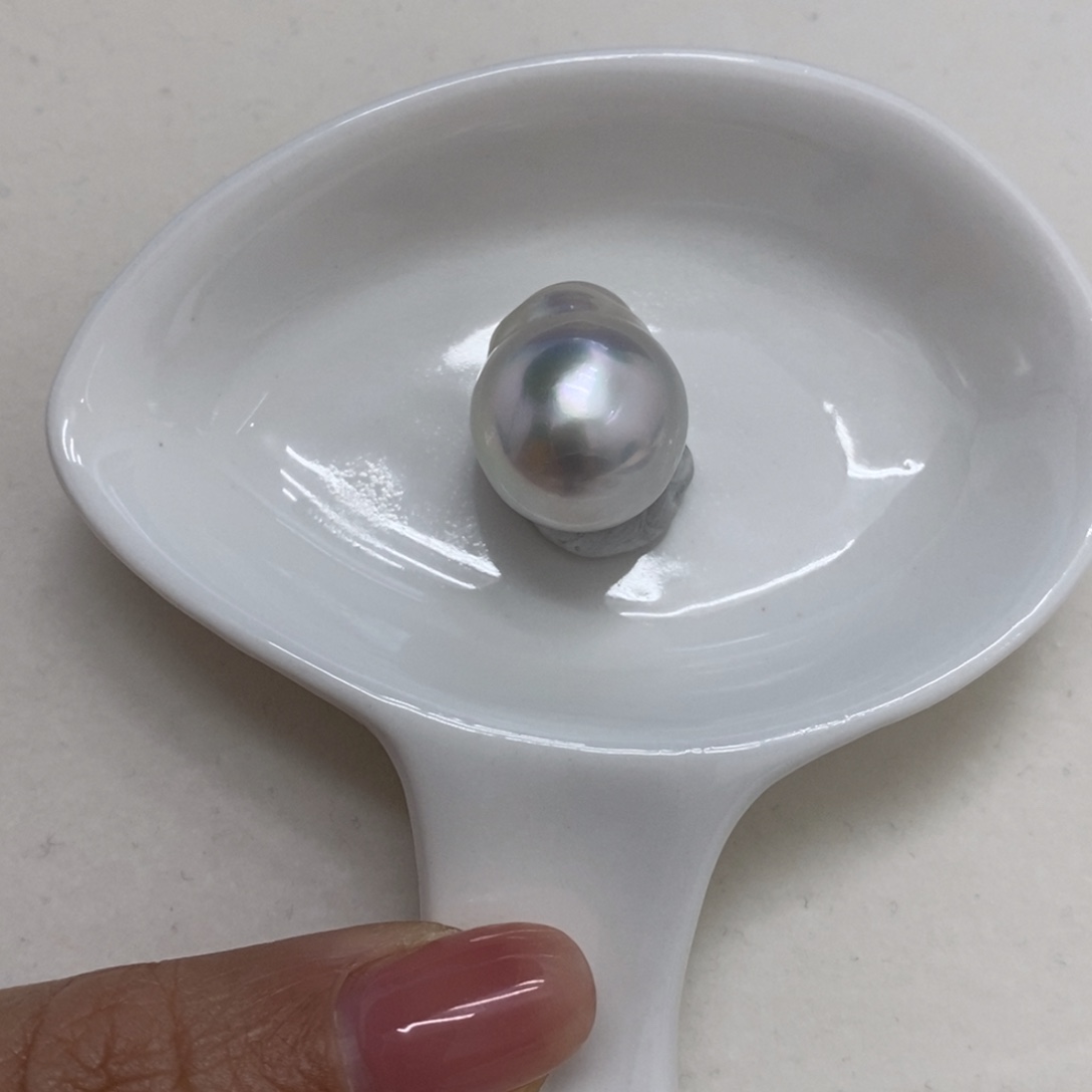 海水珍珠裸珠妤****）澳白15.3mm