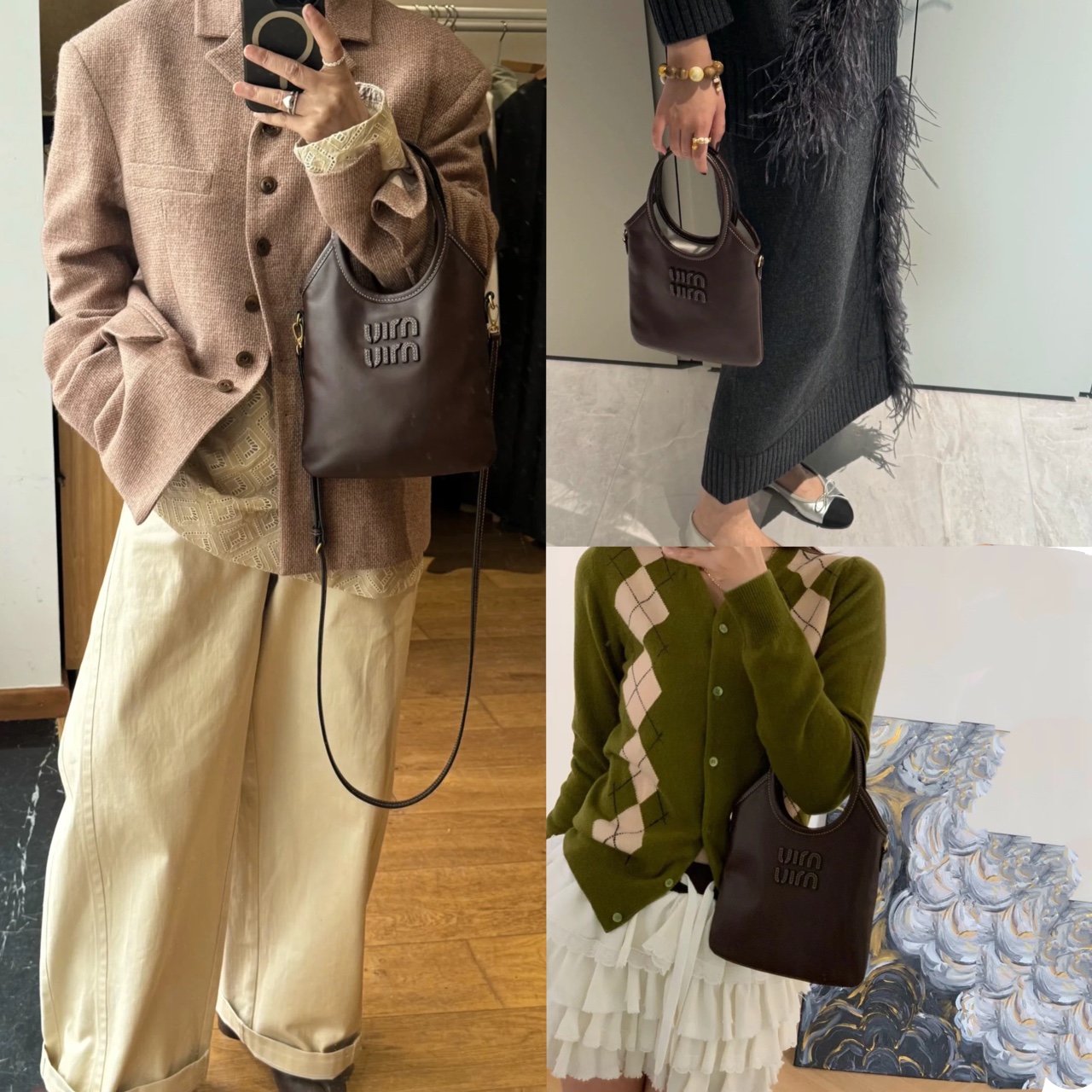 全新未使用 MIU MIU/缪缪 tote包成色以直播间为准 GSS25855