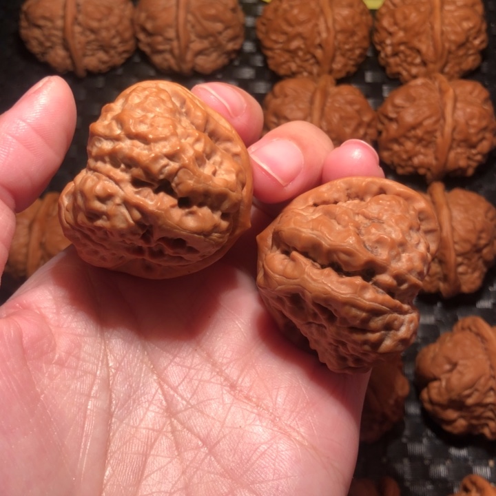 把件文玩核桃深开三角蛙王40