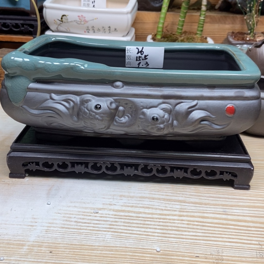 瓷片陶瓷花盆陶瓷艺术