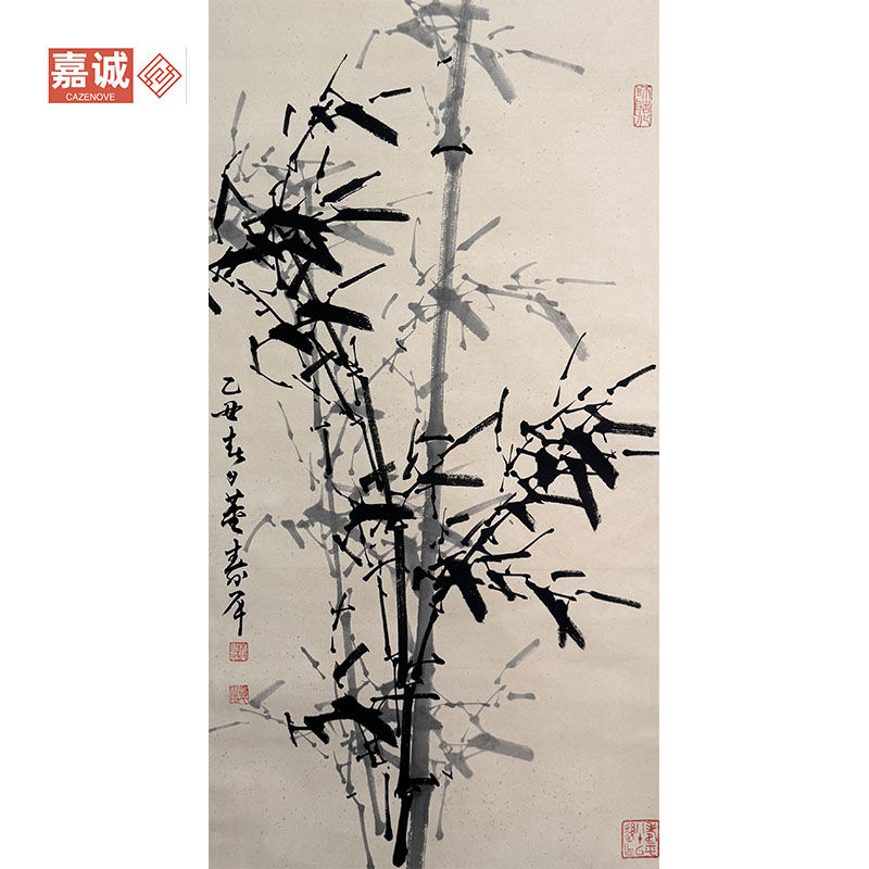 董老款墨竹卷轴46-88