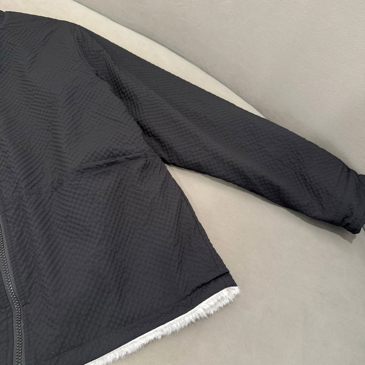 2025冬季座山雕时尚泡泡纱立领夹克男士潮流韩版休闲老钱风外套