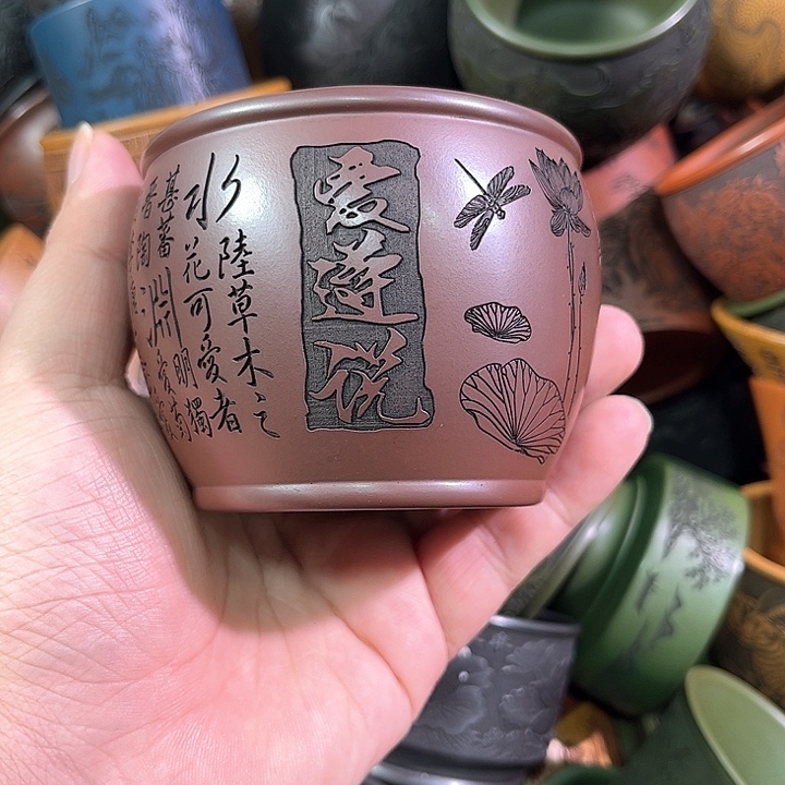 茶杯紫砂全手工紫砂主人杯