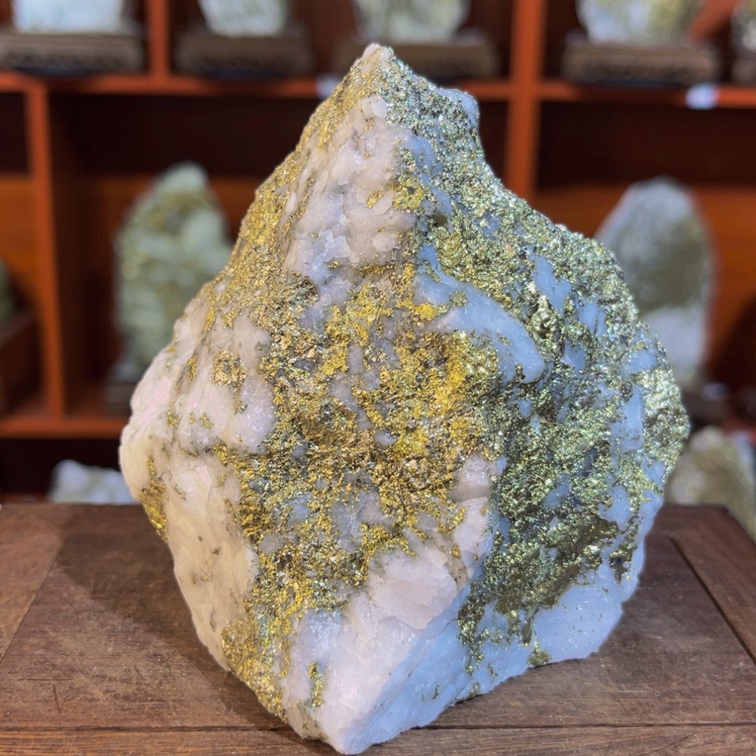 金属石英脉型金石摆件