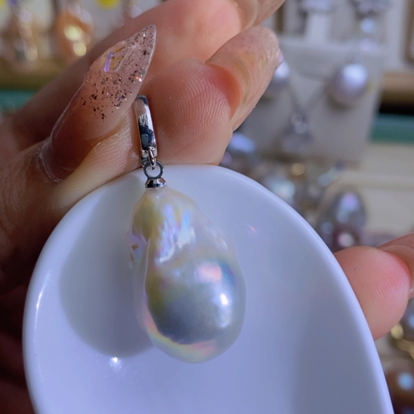 【闪购商品】淡水珍珠天然淡水珍珠（微瑕）合金