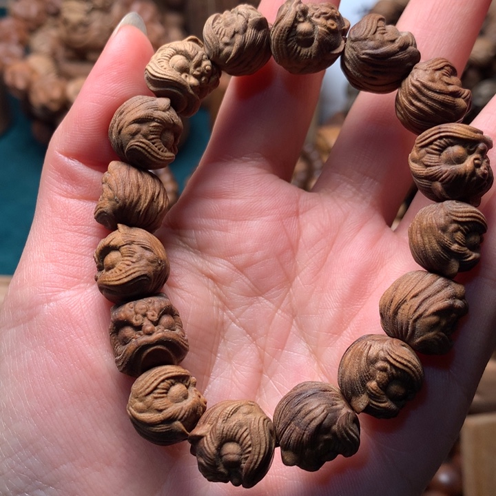 檀香木手串/手链老山檀香醒獅