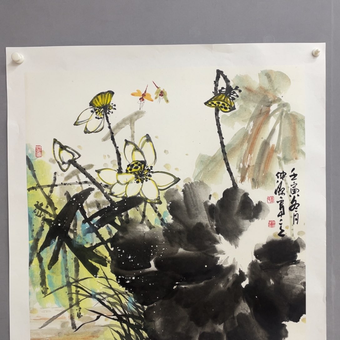 国画艺术家真人手绘