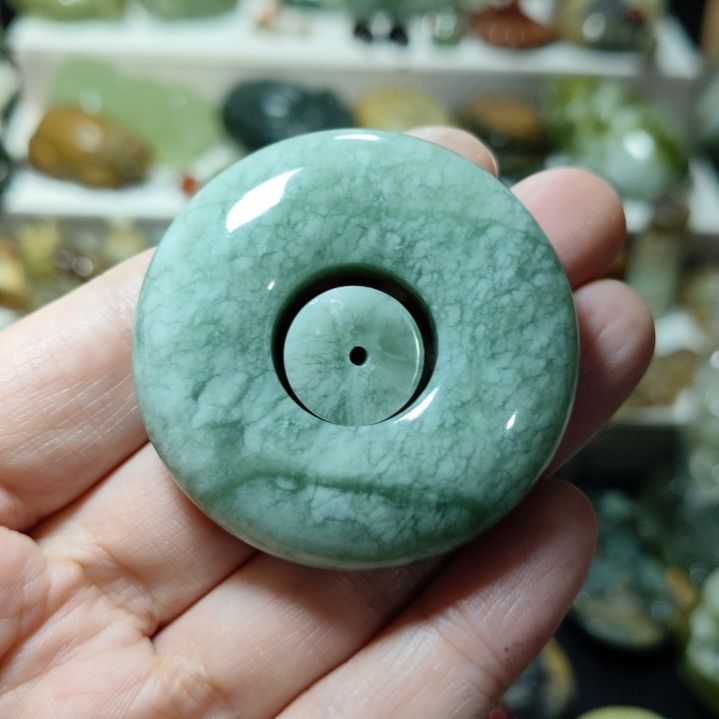 岫玉平安扣未镶嵌