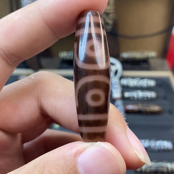 玛瑙/玉髓散珠三眼