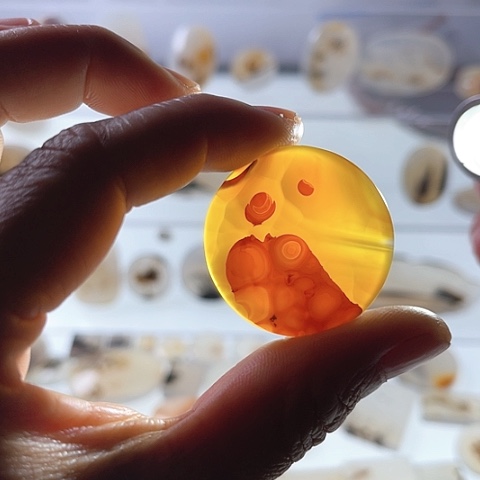 【闪购商品】玛瑙/玉髓珠宝半成品未镶嵌觉*子