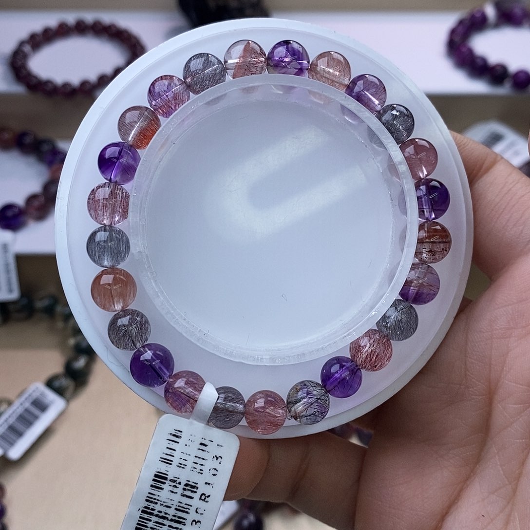 水晶手链未镶嵌糖果仙女超七7mm+