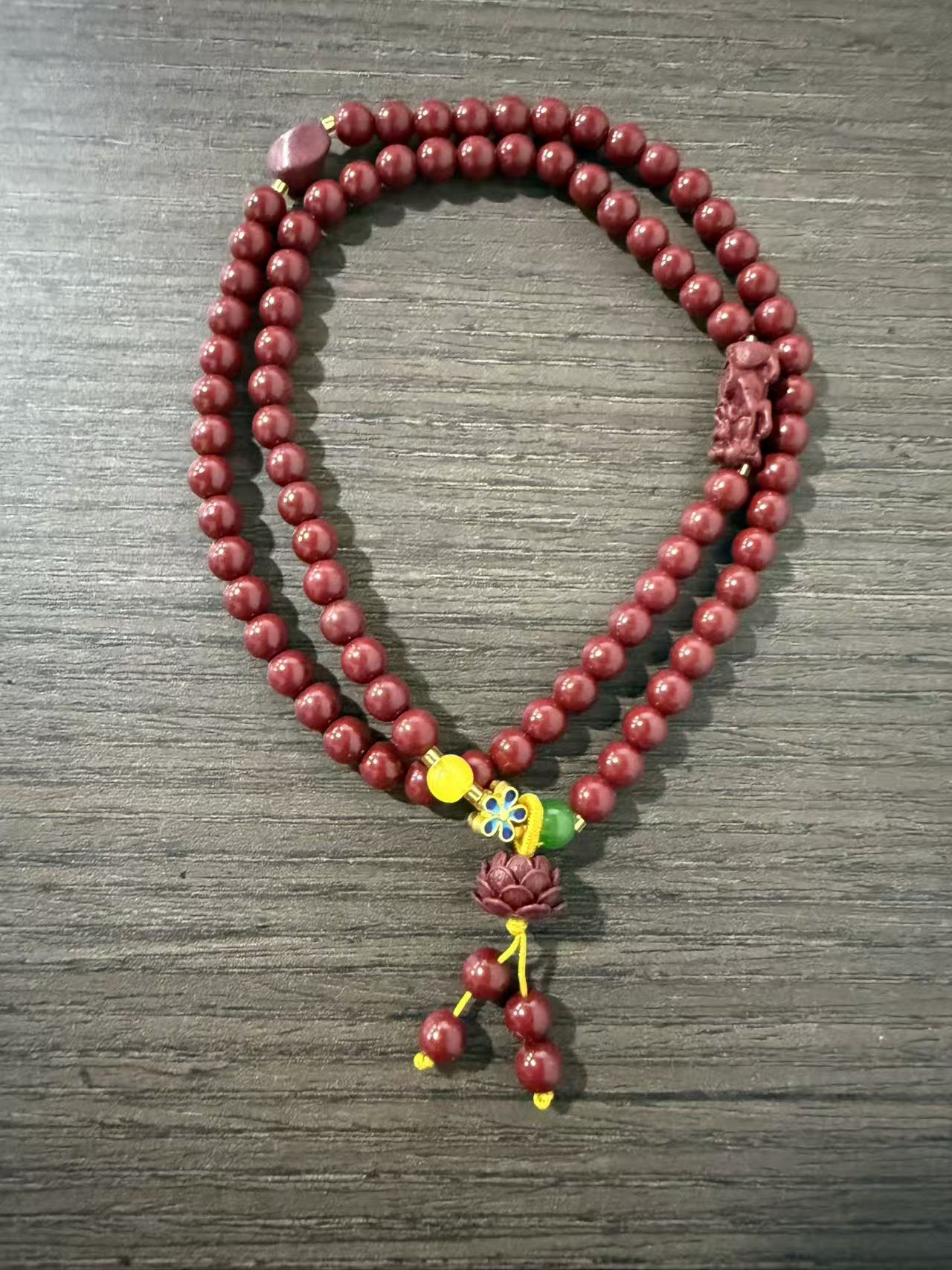 含辰砂工艺品A316  精选手串(无礼盒）
