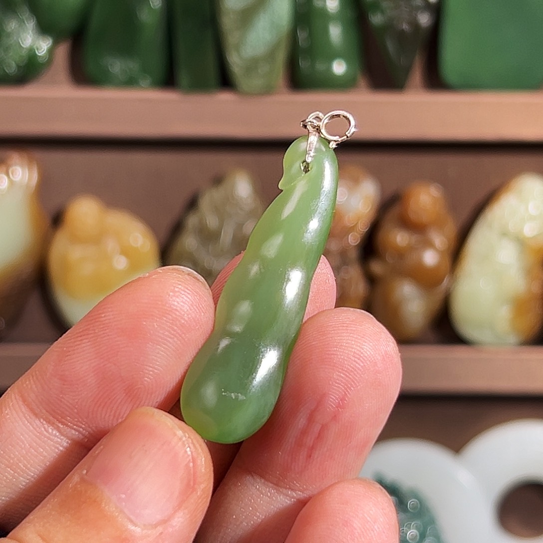 和田玉颈饰银S925镶嵌新年福利明天顺丰特快发货