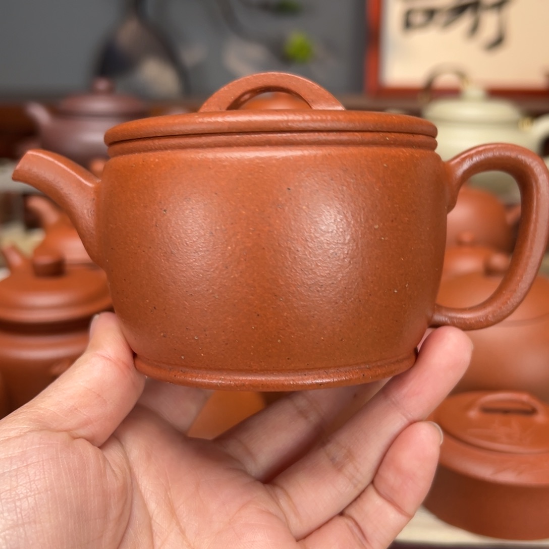 紫砂茶壶宝山红泥220