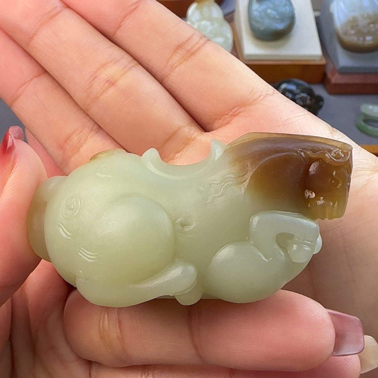 【闪购商品】定制和田玉懿**变马到成功