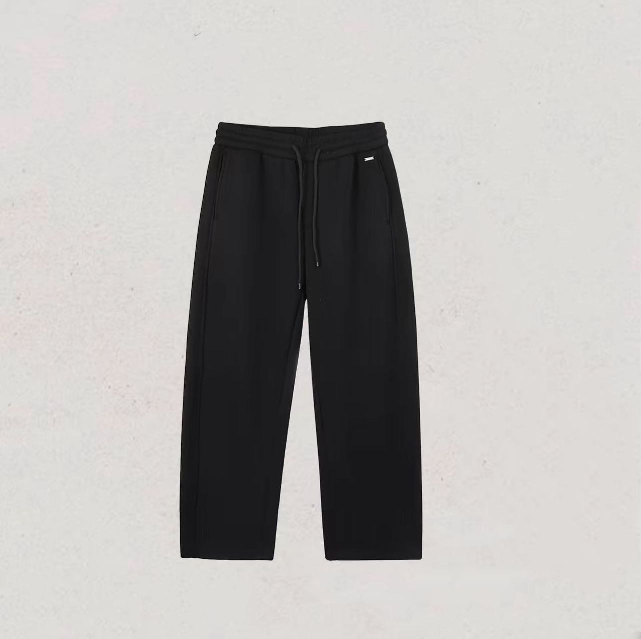 【加绒】182冬季抽绳无图案直筒休闲裤卫裤时尚男士运动裤百搭