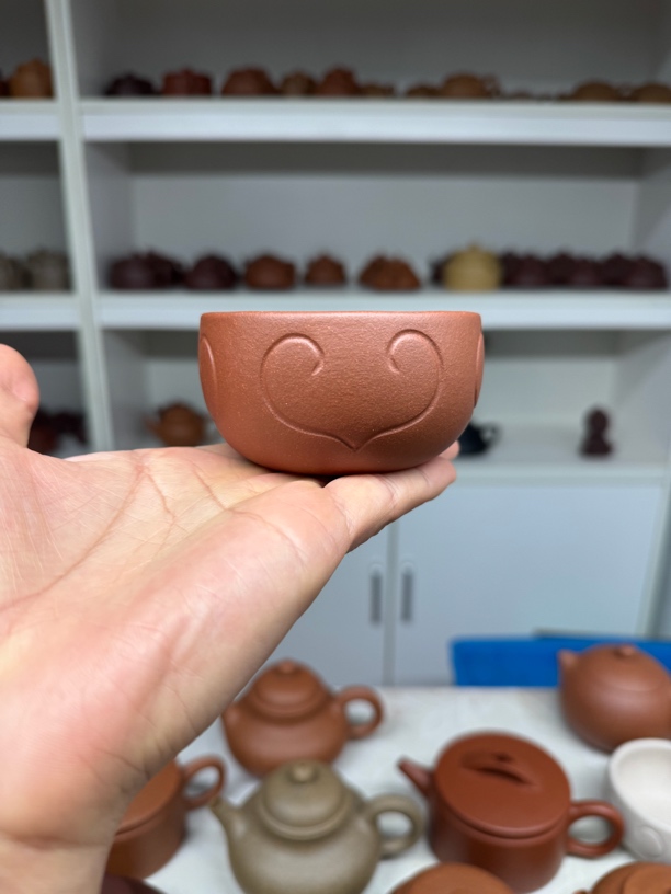 【如意杯】宜兴紫砂如意主人杯手工茶具单杯品茗茶杯