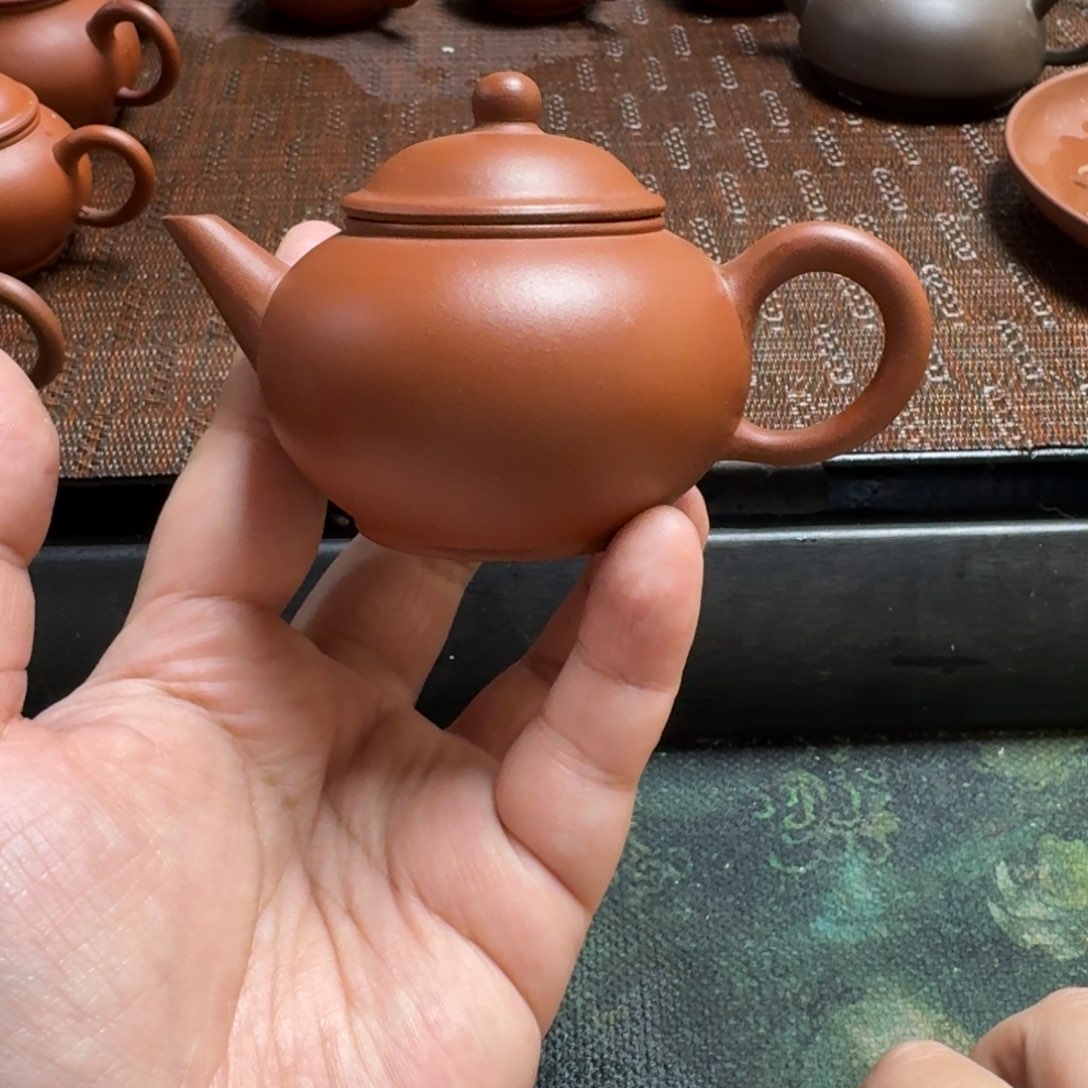 紫砂茶杯至*70s红泥水平90cc