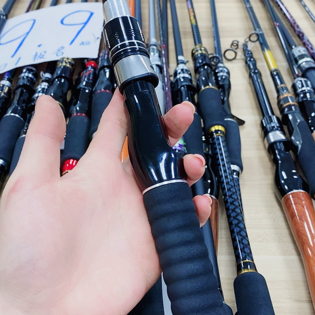 黑色伸缩直柄3米路亚竿