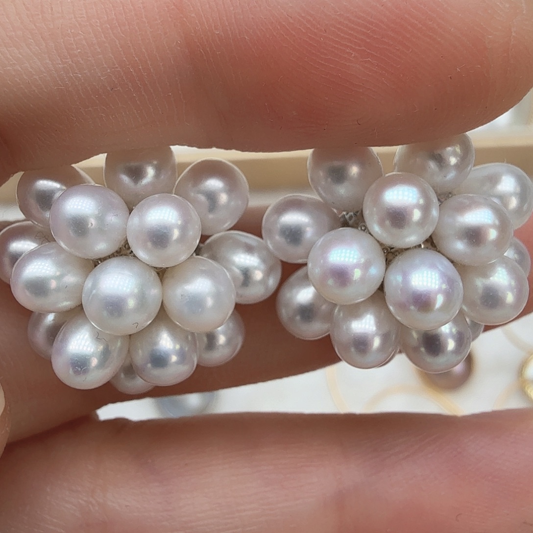 淡水珍珠未镶嵌耳饰