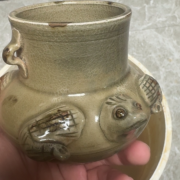 浚***俊陶摆件品相完整如图漂亮漂亮