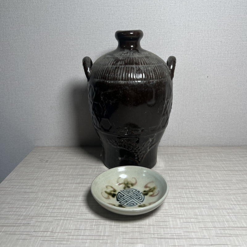 瓷器一壶一碟桌面摆件家居饰品