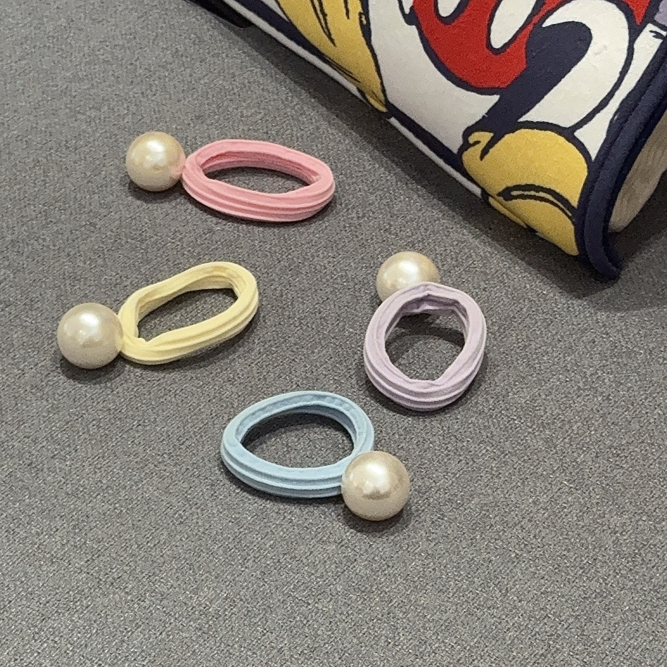 VCIC-大珠珠彩色发绳套装（四色各一）