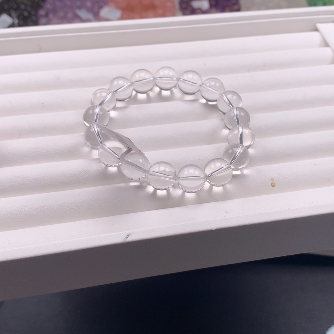 水晶手串未镶嵌白水晶12，C41