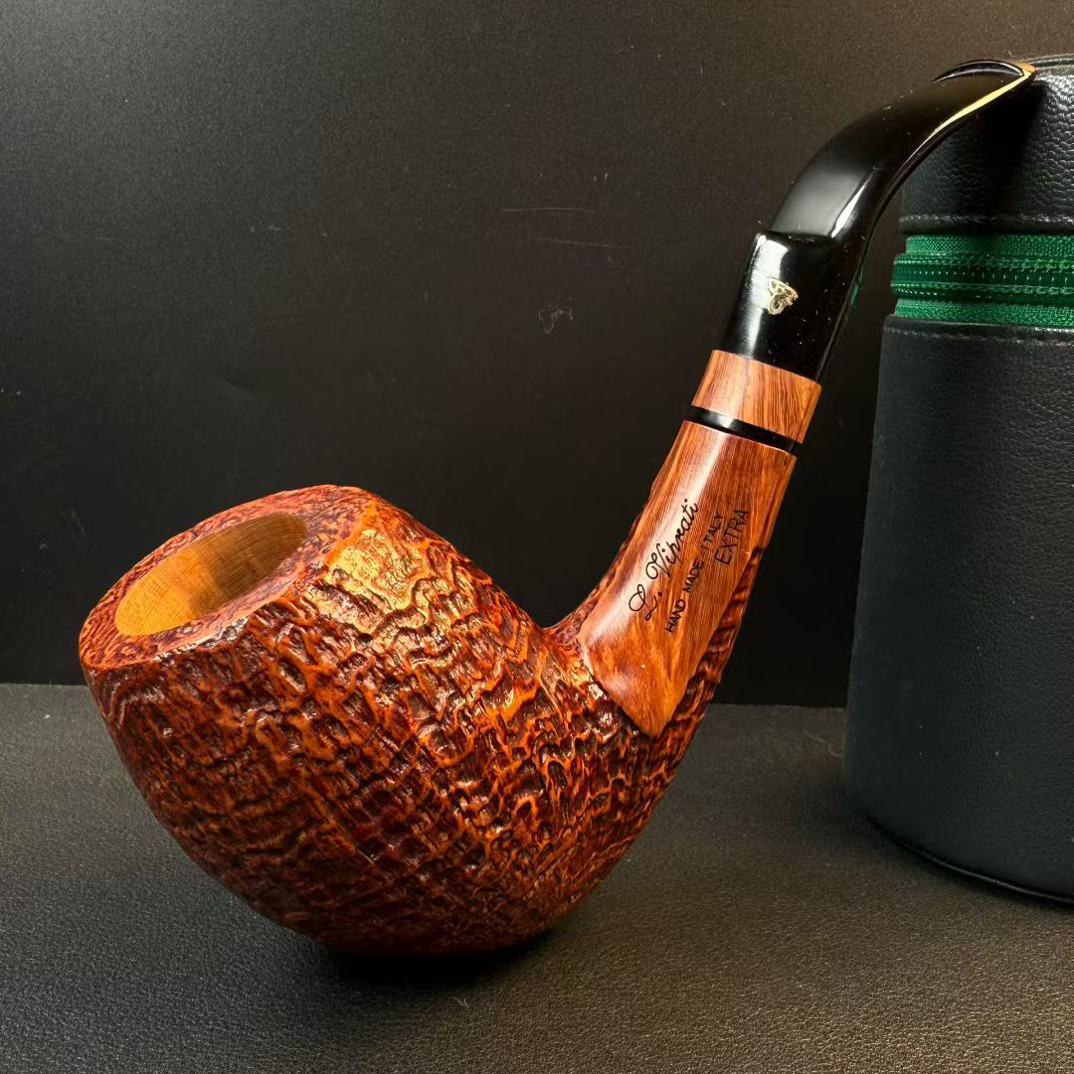 意大利维布拉蒂石楠木手工烟斗内径23.5 斗深58 长154