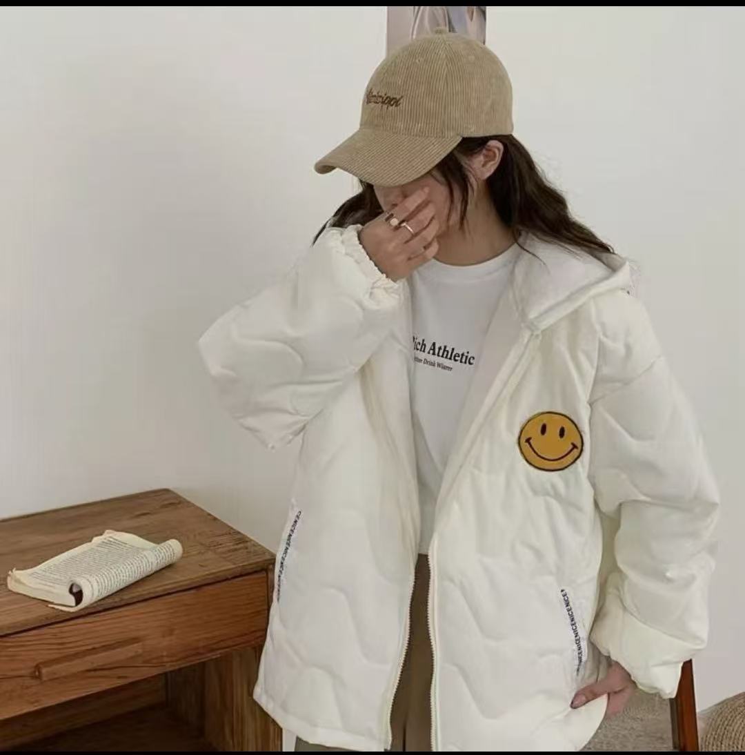 重磅棉服不跑棉一件过冬保暖宽松型厚款长袖宽松棉衣外套时尚连帽