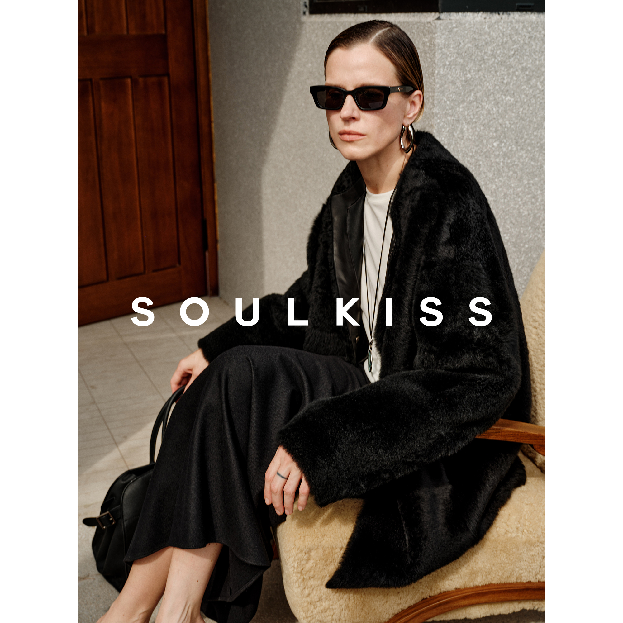 SOULKISS年终战袍 黑标VIP专供西班牙LACON拉贡两穿外套