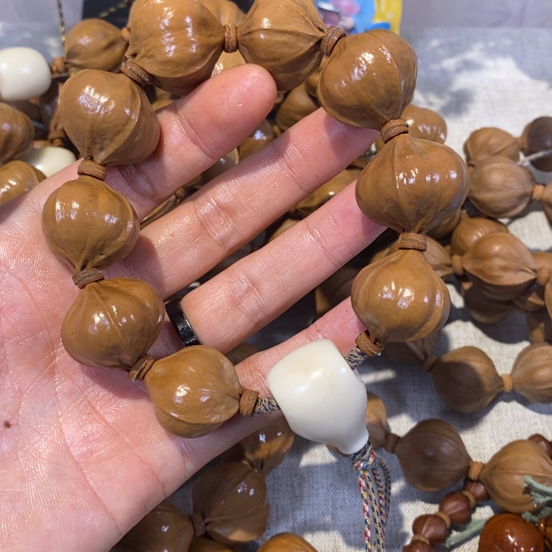 疯***疯橄榄核手串/手链2.6梅林铁四花